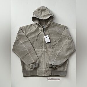 Nike Life Full-Zip Unlined Jacket Garment Dyed Hemp Mens Medium M FZ6575-014